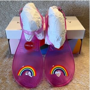 KATY PERRY The Geli Pink Rainbow Sandals